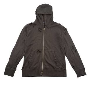 Maison Mihara Yasuhiro  Distressed Full Zip Hoodie Men’s 50 Japanese Streetwear